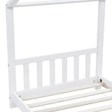 Kids Bed Frame White Solid Pine Wood 90x200 cm 283369