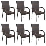 Dining Set Brown Solid Acacia wood Large Dining Set Rectangular 3072494