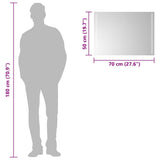 LED Bathroom Mirror 70x50 cm 151746