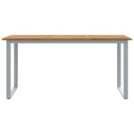 Garden Dining Table Grey 160 x 80 x 75 cm 4010595
