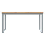 Garden Dining Table Grey 160 x 80 x 75 cm 4010595