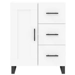 Highboard White 69.5x34x180 cm Engineered Wood 3190045