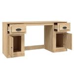 Desk with Cabinet Sonoma Oak Engineered Wood 3185330