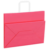 Paper Bags 250 pcs with Handles Pink 32x17x25 cm 4101901
