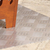 Stair Tread Rectangular 2 pcs Silver 80 x 40 cm Aluminium 4104331