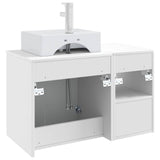 Bathroom Furniture Set 2 pcs High Gloss White Engineered Wood 3404058