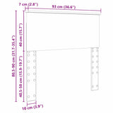 Headboard Grey Sonoma Engineered wood 888348