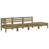 Garden Sofa 4-Seater Impregnated Wood Pine 838053