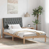 Bed Frame with Upholstered Headboard Brown 100 x 200 cm 878840