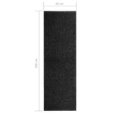 Doormat Washable Black 60x180 cm 323411