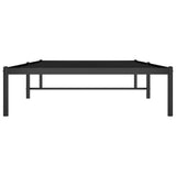 Metal Bed Frame without Mattress Black 100x200cm 350841