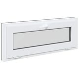 Basement Window RISOR 110 x 40 cm PVC and Glass Anthracite 42047307