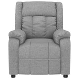 Recliner Chair Light Grey Fabric 348108