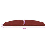 Self-adhesive Stair Mats 15 pcs Bordeaux Red 80 x 24.5 x 3.5 cm 42038668