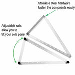 ZNTS Solar Panel Brackets Adjustable Angle Mounting Frame Shed Boat Ground Mount M 79372870