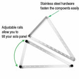 ZNTS Solar Panel Brackets Adjustable Angle Mounting Frame Shed Boat Ground Mount M 79372870