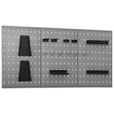 145351 Wall-mounted Peg Boards 3 pcs 40x58 cm Steel