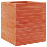 Garden Planter Wax Brown 40x40x46 cm Solid Wood Pine 3282401