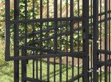 Outdoor Dog Kennel with Roof Steel 18.43 m 3097955