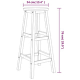 5 Piece Garden Bar Set Solid Wood Acacia 3154381