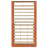 Bed Frame Wax Brown 90 x 190 cm Solid Pine Wood 3385741