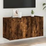 TV Cabinet Wall-mounted Smoked Oak 80x30x41 cm 836960