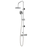 Shower System Chrome Stainless Steel 21 x 48 x 112 cm 42053766