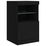 Sideboard with LED Lights Black 123x37x67 cm 3209059