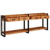 Console Tables 2 pcs Brown 200 x 33 x 75 cm Solid Acacia wood 3324227