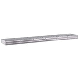Raised Garden Bed Silver 480 x 80 x 24 cm galvanized 8006522
