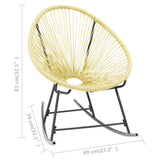 Acapulco Chair Beige Poly Rattan, Powder-Coated Steel Standard 313140
