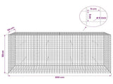 Gabion with 5 mm Wire and 5x5 cm Mesh 200x50x100 cm 3464254