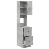 Kitchen Cabinet with Door Grey 35 x 50 x 180 cm Engineered Wood 871373