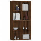 Book Cabinet/Sideboard Brown Oak 66x30x130 cm Engineered Wood 815251