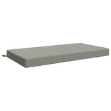 Seat Cushion SOEST 100% Polyester Grey 120 x 80 x 10 cm 946808