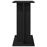 Aquarium Stand Black Oak 60x30x60 cm Engineered Wood 862148