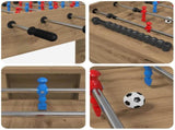 Foosball Table Artisan Oak 125 x 60.5 x 80 cm Engineered Wood 858892