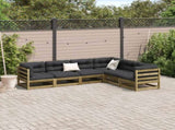 6 Piece Garden Sofa Set Impregnated Wood Pine 3299455