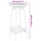 Outdoor Bar Table Round 55x100 cm Bamboo 4108230