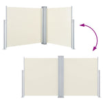 Retractable Side Awning Cream 120x1000 cm 48479