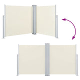 Retractable Side Awning Cream 120x1000 cm 48479