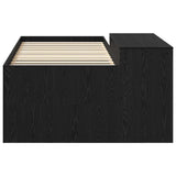 Kids'High Bed Frame with Desk Black 75 x 190 cm 3422684