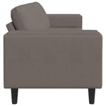 Fabric Sofa with Cushion Light Grey 208 cm Corduroy fabric 3335100