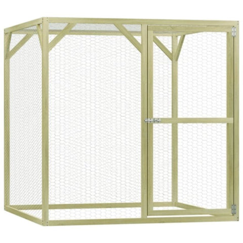 ZNTS Chicken Cage 1.5x1.5x1.5 m Steel 170742