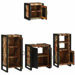 Bathroom Furniture Set 4 pcs Multicolour Solid Reclaimed Wood 3305655