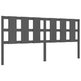 Bed Frame without Mattress Grey 200x200 cm Solid Wood 3194138