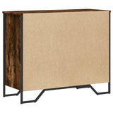 Chest of Drawers Smoked Oak 91x35.5x74.5 cm Engineered wood 3295304