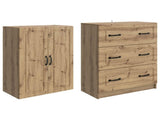 Cabinet Set 2 pcs Artisan Oak 66 x 34.5 x 87 cm Engineered Wood 3416969