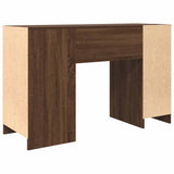 Desk Brown Oak 120x42x76 cm Engineered Wood 861820