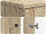 3 Piece Bathroom Cabinet Set BREDA Sonoma Oak Engineered Wood 3417479
